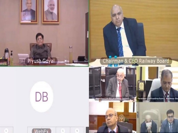 Visual of the virtual conference addressed by Union Minister Piyush Goyal (Photo/Twitter)