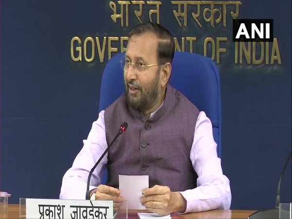 Union Minister Prakash Javadekar briefing reporters in New Delhi on Wednesday.