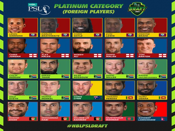 PSL 2021 Platinum roster