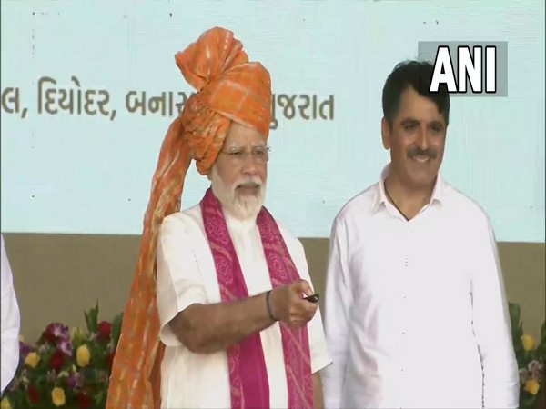 Prime Minister Narendra Modi on Tuesday laid the foundation stone for multiple projects at Banas Dairy Sankul in Diyodar in Gujarat's Banaskantha district. 