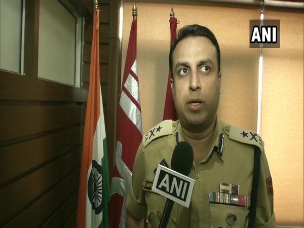 IG Police SP Pani speaking to ANI on Friday in Srinagar. Photo/ANI