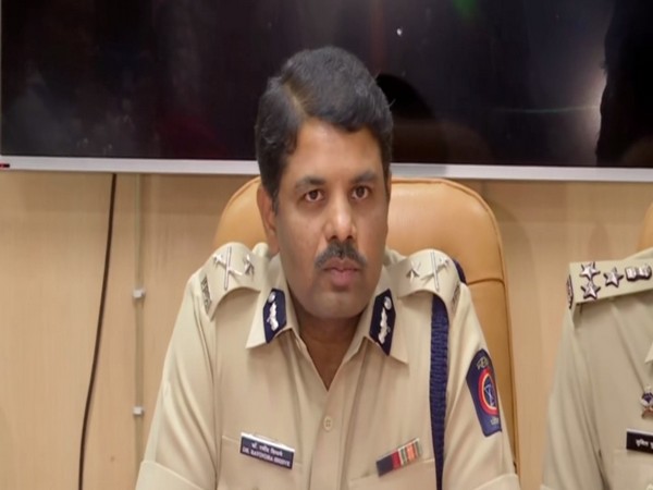 Pune Joint Commissioner of Police Ravindra Shisve addressing a press conference on Wednesday. Photo/ANI