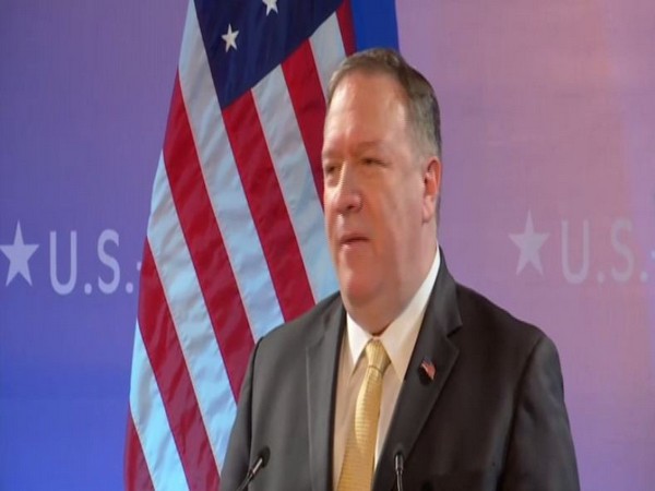 US Secretary of State Mike Pompeo addressing a joint press conference in New Delhi on Wednesday