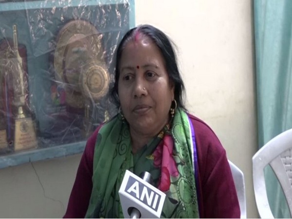 Indian cricketer Poonam Yadav's mother, Munni Devi, speaking to ANI in Agra on Friday. Photo/ANI