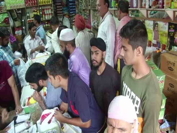 Four hour relaxations was given in Poonch ahead of Eid on Saturday. Photo/ANI