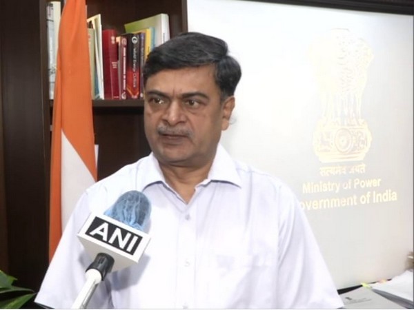 Union Power Minister RK Singh speaking to ANI on Wednesday. (Photo/ANI)