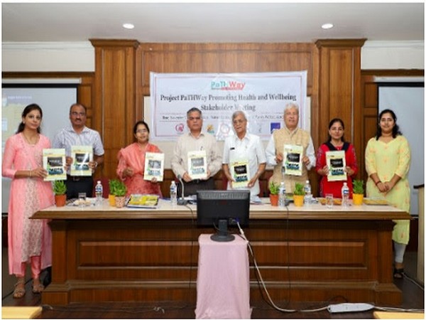 Pradeep Vyas, Principal Secretary-Health Department Government of Maharashtra, unveiling IEC material developed as part of Project PaThWay