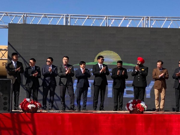 Union Minister Dharmendra Pradhan at the commissioning ceremony of proposed oil project in Mongolia.