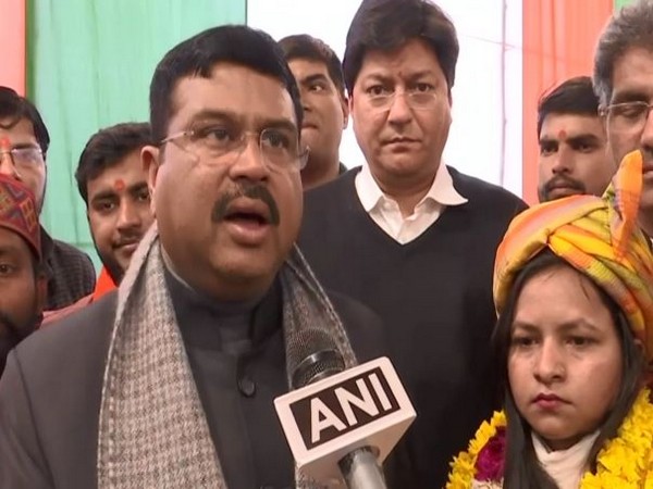 Dharmendra Pradhan speaking to ANI on Wednesday. Photo/ANI