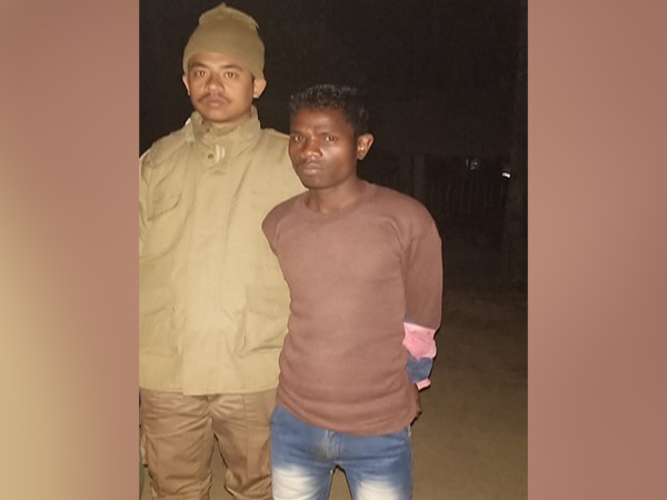 The accused, Pradip Mura, in police custody on Saturday. Photo/ANI