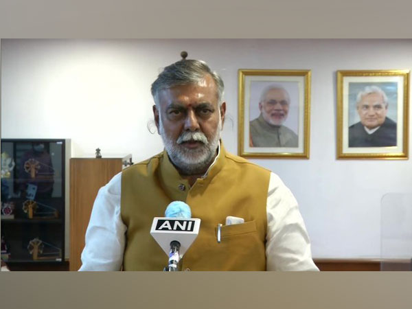 Union Tourism Minister Prahlad Patel speaking to ANI on Thursday. Photo/ANI