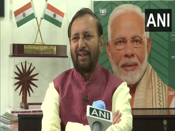 Union Minister Prakash Javadekar speaking to ANI on Saturday