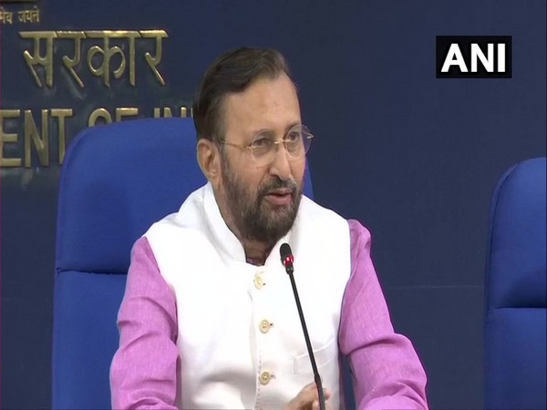 Union Minister Prakash Javadekar addressing a presser in New Delhi on Wednesday. (Photo/ANI)
