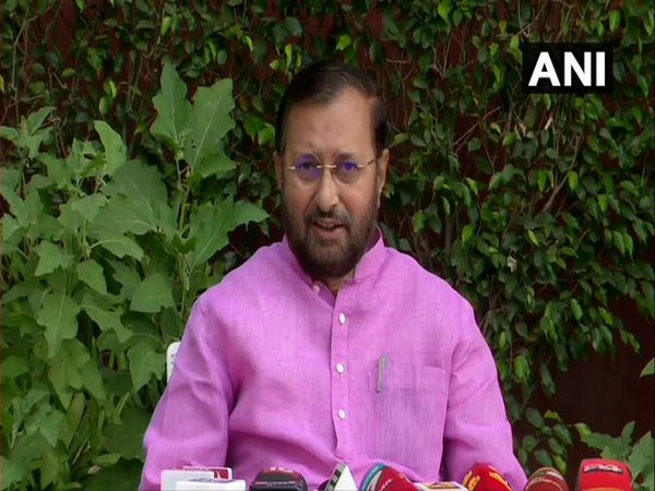 Union Information and Broadcasting Minister Prakash Javadekar announcing the SOPs for cinema halls and theatres on Tuesday. [Photo/ANI]
