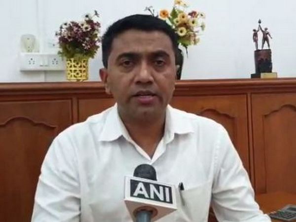 Goa Chief Minister Pramod Sawant speaking to ANI in Panaji on Saturday. Photo/ANI