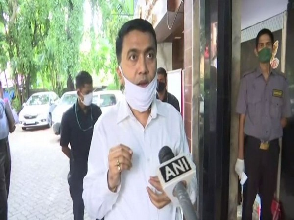 Goa Chief Minister Pramod Sawant on Monday speaking to ANI. (Photo/ANI)