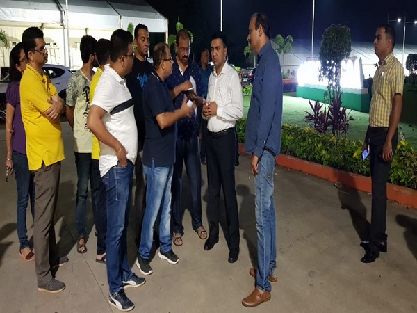 Chief Minister Pramod Sawant reviewing the arrangement for the summit on Sunday. Photo/ANI