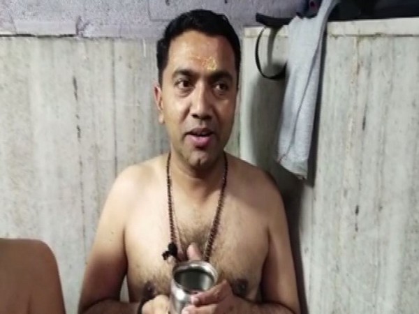 Goa CM Pramod Sawant was seen at Mahakal Temple, Ujjain, MP on Thursday