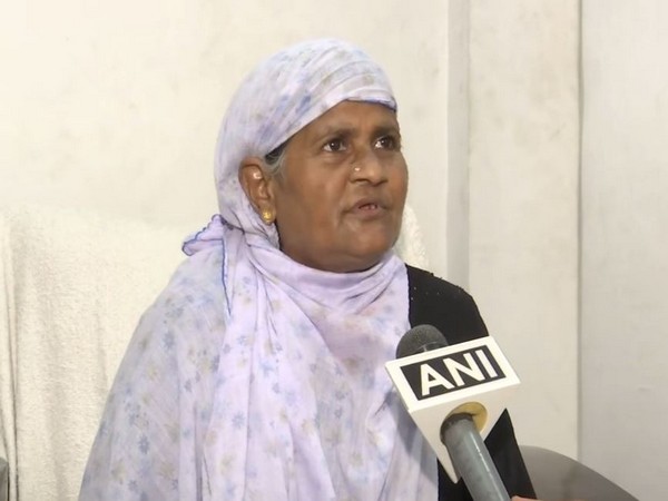 Kaleema Bee, mother of the Hyderabadi woman who is stuck in Oman, talking with ANI.