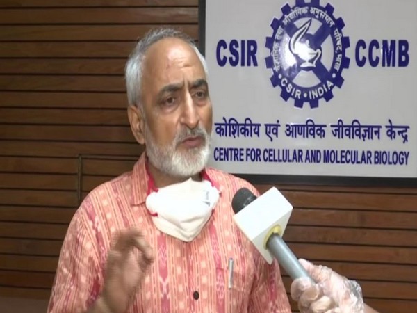 Rakesh Mishra, Director, CSIR-Centre for Cellular and Molecular Biology, speaking to ANI on Thursday. Photo/ANI