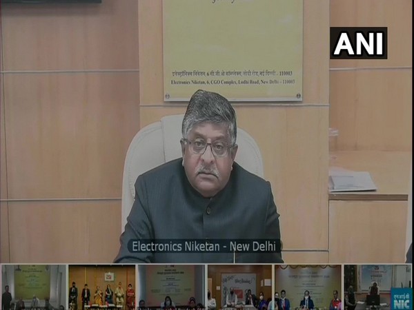 Union Minister Ravi Shankar Prasad at launch of new digital payment app 'DakPay'. Photo/ANI