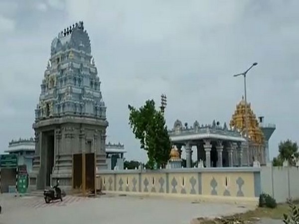 Visuals of Prasanna Venkateswara temple at Thondamanadu in Srikalahasti Mandal.