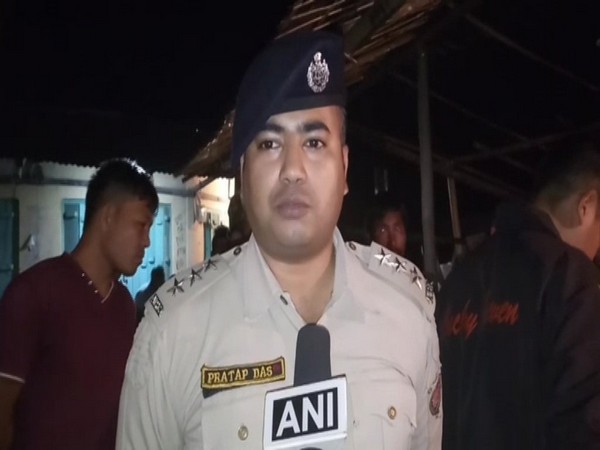 DSP Pratap Das talking to ANI in Chirang on Sunday. Photo/ANI
