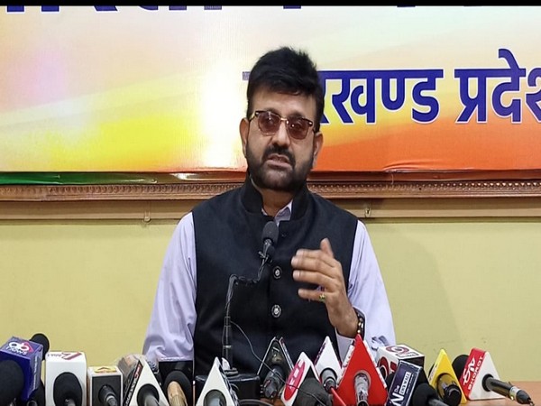 BJP spokesperson Pratul Shahdeo speaking to media on Sunday. Photo/ANI