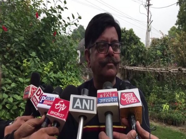 Prayagraj SP Shailesh Yadav speaking to the media on Sunday.