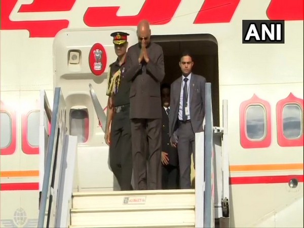 President Ram Nath Kovind arrived in Guinea on Thursday