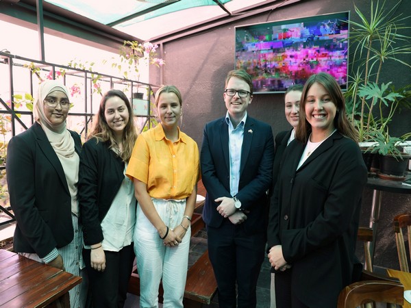 Students after lunch with Australian Vice Consul Andrew Collister. 