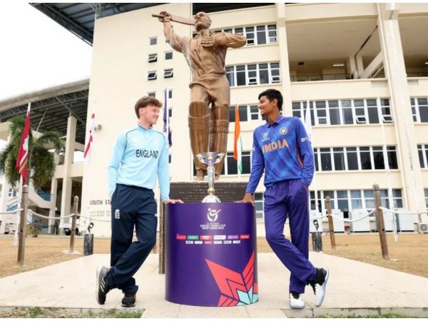 Tom Prest and India skipper Yash Dhull (Photo/ ICC)