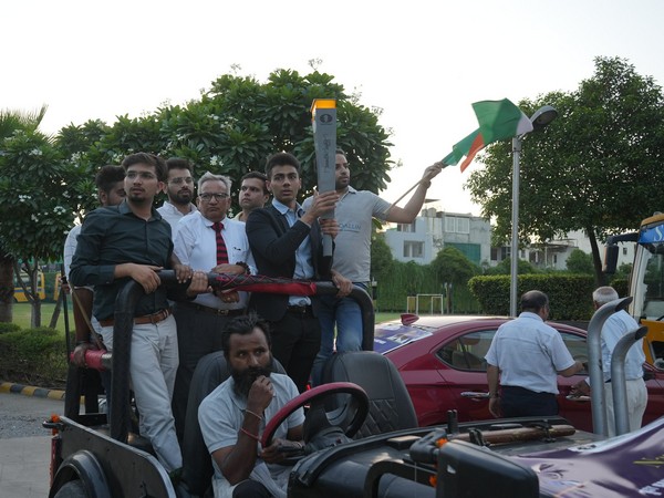 The Chess Olympiad Torch Relay reached Gurugram. (Photo- SAI Media)