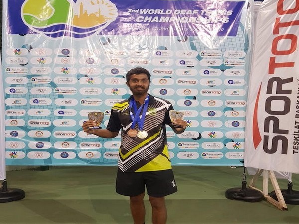 Indian deaf tennis player Prithvi Sekhar