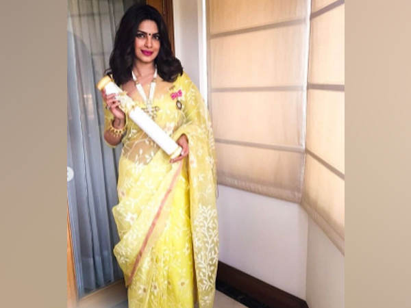 Actor Priyanka Chopra Jonas with her Padma Shri honour (Image Source: Instagram)