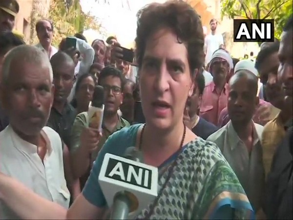 Congress general secretary Priyanka Gandhi while speaking to ANI in Mirzapur on Satrurday. (Photo/ANI)