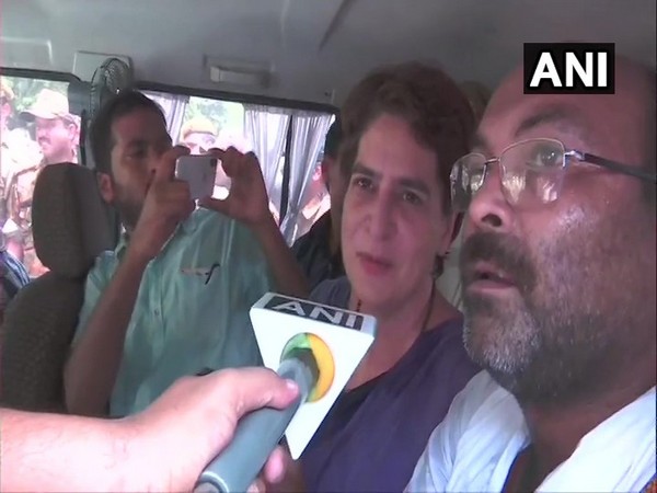 Congress leader Priyanka Gandhi while speaking to ANI in Varanasi, Uttar Pradesh on Friday. (Photo/ANI)