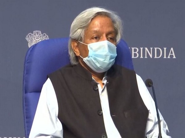Prof K Vijay Raghavan, Principal Scientific Advisor to Government of India, addressing a press conference in New Delhi on Thursday. Photo/ANI