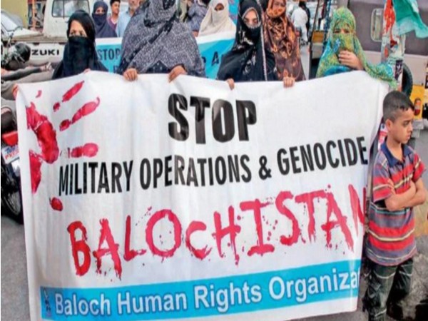 People protesting against the enforced disappearances of Balochs in Pakistan.