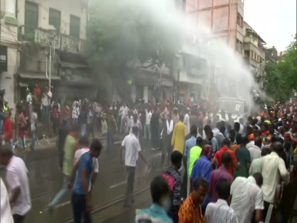 Visuals from Bepin Behari Ganguly Street in Kolkata, West Bengal, on Wednesday. Photo/ANI  .