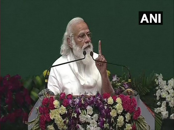 Prime Minister Narendra Modi speaking in Chennai on Sunday.