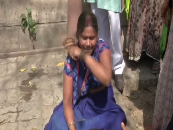 The woman, identified as Punita Devi, is the wife of convict Akshay Singh Thakur. Photo/ANI