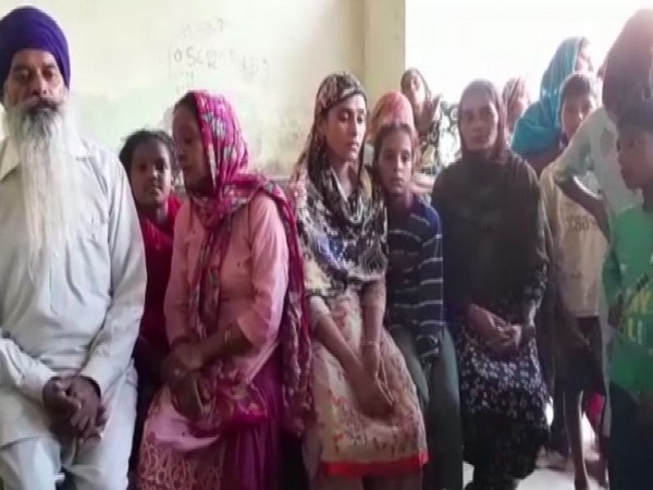 Visuals from Lakhbir Singh's family who died in an incident at Singhu border (Photo/ANI)