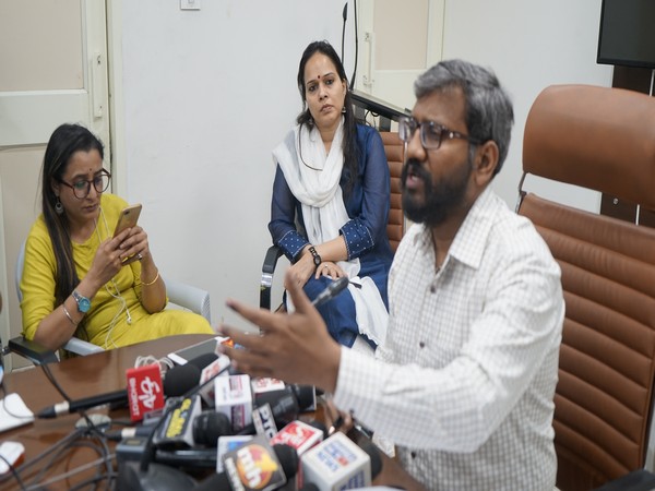 Dr S Karuna Raju, CEO, Punjab, during media conference in Chandigarh on Sunday. Photo/ANI