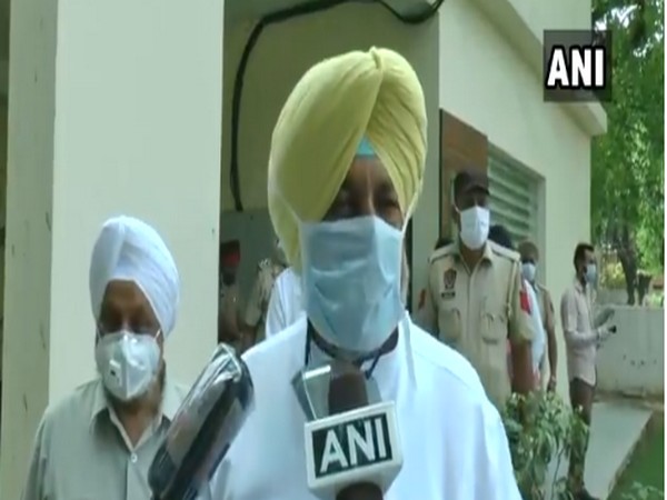 Punjab Health Minister Balbir Singh Sidhu speaking to reporters in Ludhiana on Monday. Photo/ANI