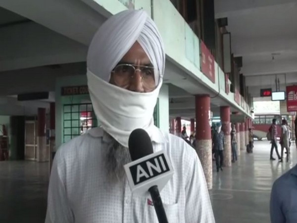 Ludhiana station supervisor Kuljit Singh Sodhi talking to ANI on Sunday. (Photo/ANI)