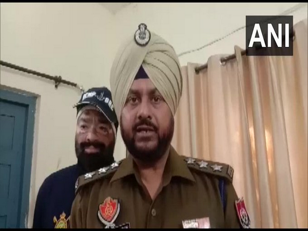 Dakha Deputy Superintendent of Police Gurbans Singh Bains speaking to reporters. [Photo/ANI]