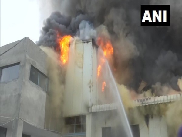 Visual of fire in Punjab's Amritsar (Photo/ANI)