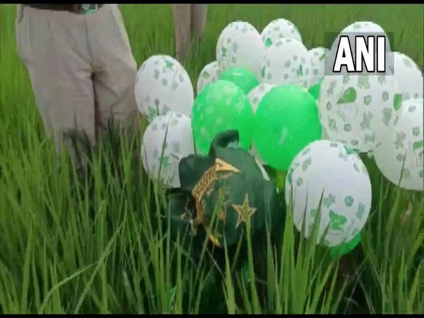Balloons and flags of Pakistan found in Rupnagar's village (Photo/ ANI)