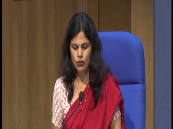 Punya Salila Srivastava, Ministry of Home Affairs spokesperson, speaking to media persons in New Delhi on Monday.  Photo/ANI